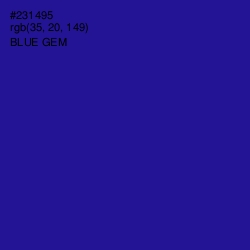 #231495 - Blue Gem Color Image