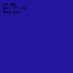 #23159E - Blue Gem Color Image