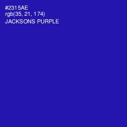 #2315AE - Jacksons Purple Color Image