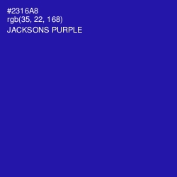 #2316A8 - Jacksons Purple Color Image