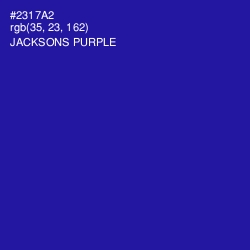 #2317A2 - Jacksons Purple Color Image