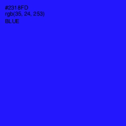 #2318FD - Blue Color Image