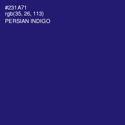 #231A71 - Persian Indigo Color Image