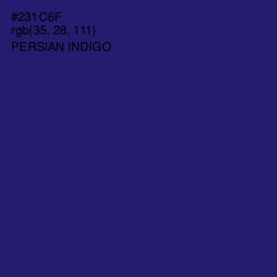 #231C6F - Persian Indigo Color Image