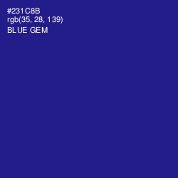 #231C8B - Blue Gem Color Image