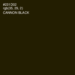 #231D02 - Cannon Black Color Image