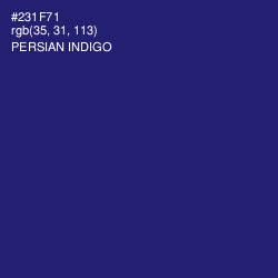 #231F71 - Persian Indigo Color Image