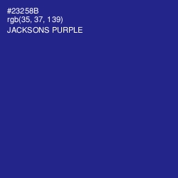 #23258B - Jacksons Purple Color Image