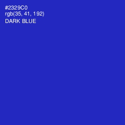#2329C0 - Dark Blue Color Image