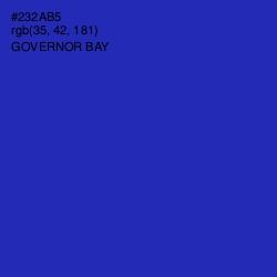 #232AB5 - Governor Bay Color Image