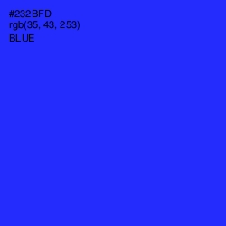 #232BFD - Blue Color Image