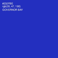 #232FBE - Governor Bay Color Image