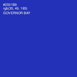 #2331B9 - Governor Bay Color Image