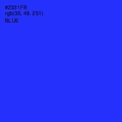 #2331FB - Blue Color Image