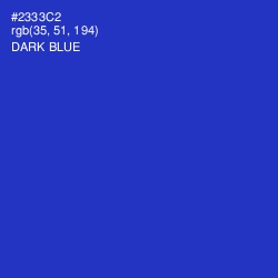 #2333C2 - Dark Blue Color Image