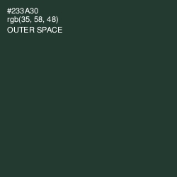 #233A30 - Outer Space Color Image
