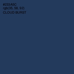 #233A5C - Cloud Burst Color Image