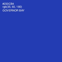 #233CB4 - Governor Bay Color Image