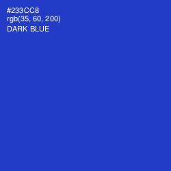 #233CC8 - Dark Blue Color Image