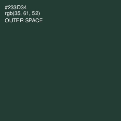 #233D34 - Outer Space Color Image
