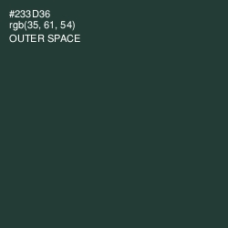 #233D36 - Outer Space Color Image