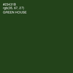 #23431B - Green House Color Image