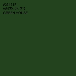 #23431F - Green House Color Image