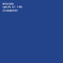 #23438A - Chambray Color Image