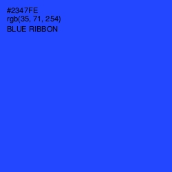 #2347FE - Blue Ribbon Color Image