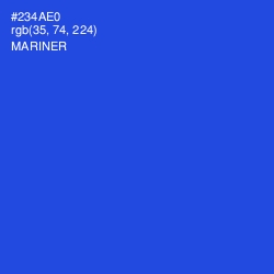 #234AE0 - Mariner Color Image