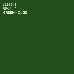#234D19 - Green House Color Image
