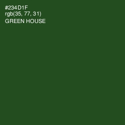 #234D1F - Green House Color Image