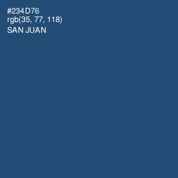 #234D76 - San Juan Color Image