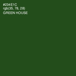 #234E1C - Green House Color Image