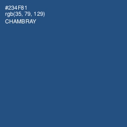 #234F81 - Chambray Color Image