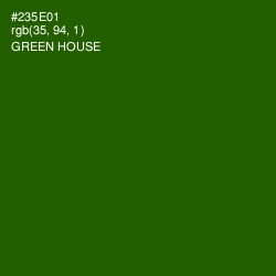 #235E01 - Green House Color Image