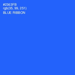 #2363FB - Blue Ribbon Color Image