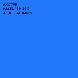 #2377FB - Azure Radiance Color Image