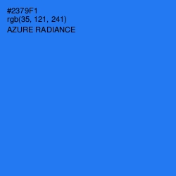 #2379F1 - Azure Radiance Color Image