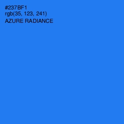 #237BF1 - Azure Radiance Color Image