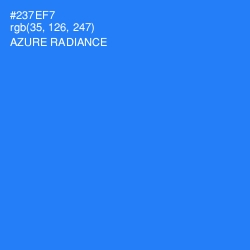 #237EF7 - Azure Radiance Color Image