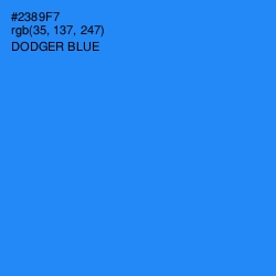 #2389F7 - Dodger Blue Color Image