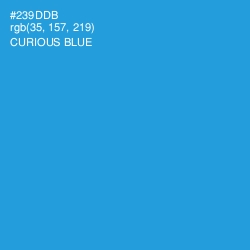 #239DDB - Curious Blue Color Image