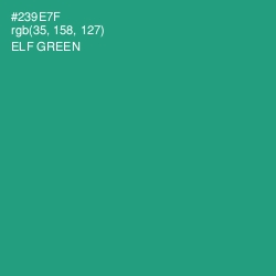 #239E7F - Elf Green Color Image
