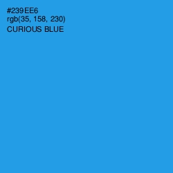 #239EE6 - Curious Blue Color Image