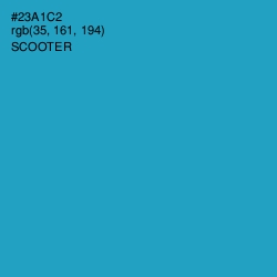 #23A1C2 - Scooter Color Image