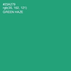 #23A279 - Green Haze Color Image