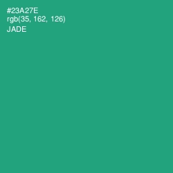 #23A27E - Jade Color Image