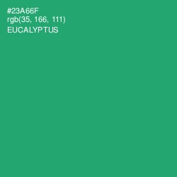 #23A66F - Eucalyptus Color Image