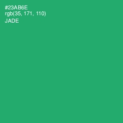 #23AB6E - Jade Color Image